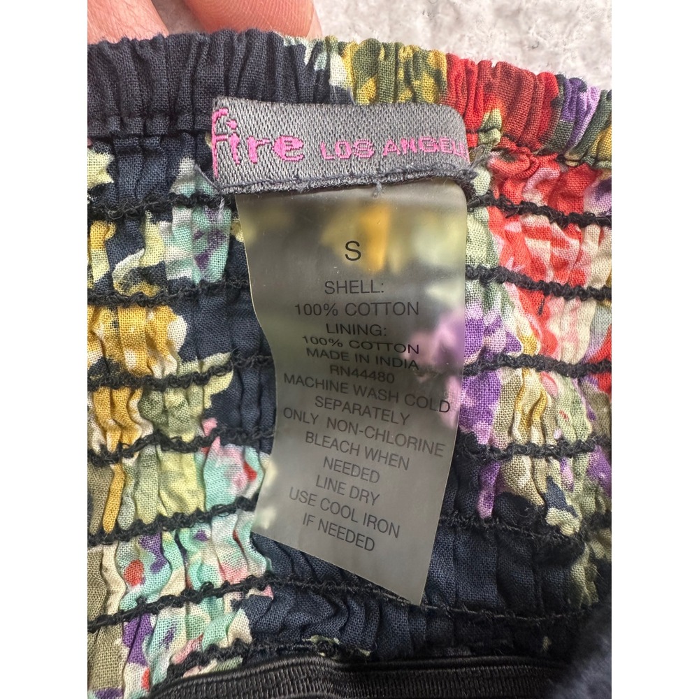 Rare The Los Angeles Floral Print Bow Front Mini Dress Size S - Picture 4 of 8